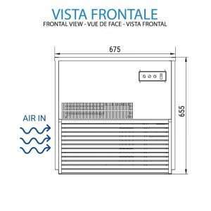 Máquina de hielo granular con producción de 502 kg/24h - refrigeración por agua - Imagen 6