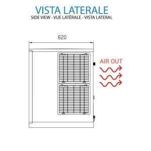 Máquina de hielo cubitos dado con producción de 405 kg/24h - refrigeración por aire - Imagen 6