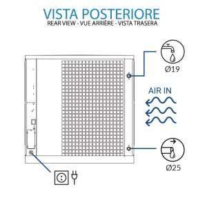 Máquina de hielo cubitos dado con producción de 405 kg/24h - refrigeración por aire - Imagen 5