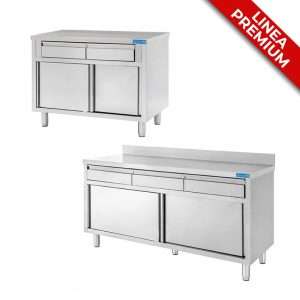 ARMARIOS DE TRABAJO PUERTAS Y CAJONES HORIZONTALES