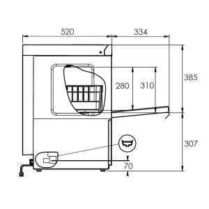 Lavavasos mecánico con cesta 40x40 cm completo con dosificador limpiador y abrillantador - Imagen 16
