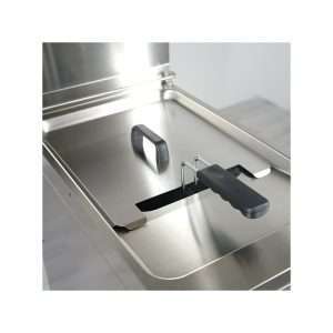 Freidora profesional de gas sobre mueble con doble cuba de 17 lt + 17 lt - Imagen 2