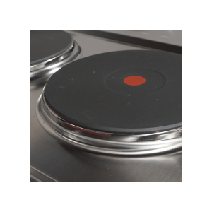 Placa de cocción eléctrica 4 placas de 2,6 kw Ø 220 mm sobre horno eléctrico GN 2/1 potencia 5,48 kw - Imagen 8