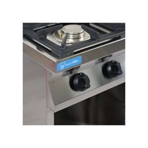 Cocina de gas BASIC 4 fuegos con 2 quemadores de 3,5 kw + 2 quemadores de 6,0 kw sobre vano abierto - Imagen 5