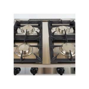 Cocina de gas BASIC 4 fuegos con 2 quemadores de 3,5 kw + 2 quemadores de 6,0 kw sobre vano abierto - Imagen 4