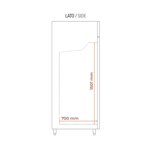 Armario refrigerado ventilado premium capacidad 650 lt temp. de -18°C a -22°C - clase B - Imagen 15