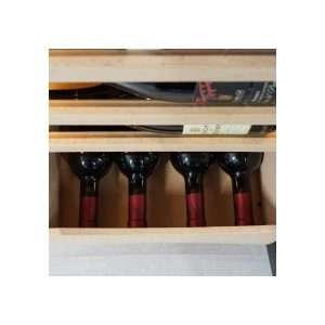 Vinoteca premium mono temperatura de refrigeración ventilada para 112 botellas - estantes de madera - Imagen 8