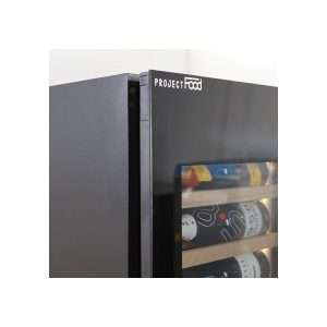 Vinoteca premium mono temperatura de refrigeración ventilada para 112 botellas - estantes de madera - Imagen 6