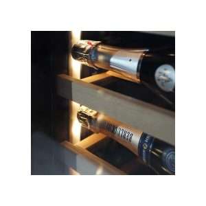 Vinoteca premium doble temperatura de refrigeración ventilada para 110 botellas - estantes de madera - Imagen 9