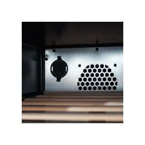 Vinoteca premium mono temperatura de refrigeración ventilada para 112 botellas - estantes de madera - Imagen 9