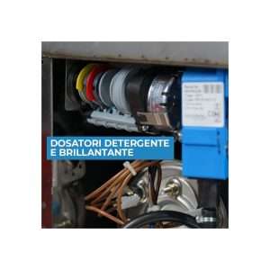 Lavavasos electrónico monofásico con cesta 40x40 cm completo con dosificador limpiador y abrillantador - Imagen 13