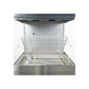 Lavavajillas electrónico con capota con recuperador de calor con cesta 50x50 cm y brazos inox completo de dosificadores + bomba de desagüe - Imagen 8