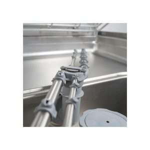 Lavavajillas electrónico con capota con cesta 50x50 cm y brazos inox completo de dosificadores + bomba de desagüe - Imagen 8