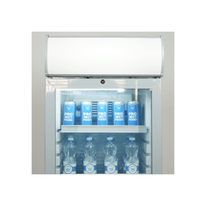 Vitrina refrigerada para bebidas de 270 lt plateada temperatura de 0°C a +10°C - Imagen 3