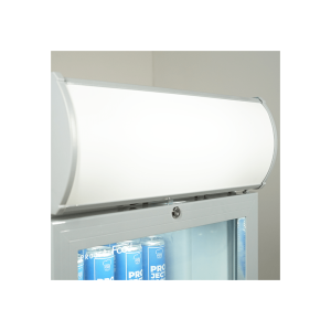 Vitrina refrigerada para bebidas de 270 lt plateada temperatura de 0°C a +10°C - Imagen 5