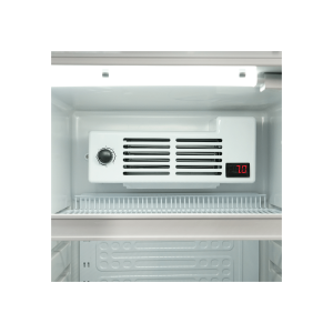 Vitrina refrigerada para bebidas de 270 lt plateada temperatura de 0°C a +10°C - Imagen 6