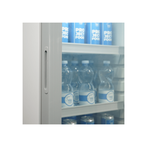 Vitrina refrigerada para bebidas de 270 lt plateada temperatura de 0°C a +10°C - Imagen 8