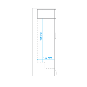 Vitrina refrigerada para bebidas de 270 lt plateada temperatura de 0°C a +10°C - Imagen 22