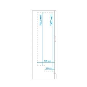 Vitrina refrigerada para bebidas de 390 lt plateada temperatura de 0°C a +10°C - Imagen 15