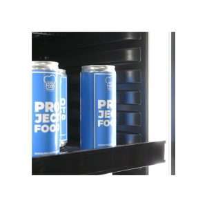 Vitrina refrigerada para bebidas de 390 lt negra temperatura de 0°C a +10°C - Imagen 4