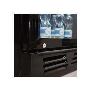 Vitrina refrigerada para bebidas de 390 lt negra temperatura de 0°C a +10°C - Imagen 5
