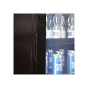 Vitrina refrigerada para bebidas de 390 lt negra temperatura de 0°C a +10°C - Imagen 9