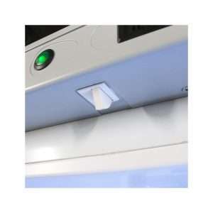 Vitrina refrigerada para bebidas de 390 lt plateada temperatura de 0°C a +10°C - Imagen 7