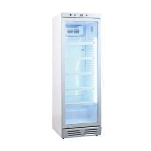 Vitrina refrigerada para bebidas de 390 lt plateada temperatura de 0°C a +10°C - Imagen 2