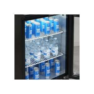 Frigorífico de sobremesa/de barra para bebidas negro con 1 puerta batiente, altura 92 cm - temp. de +2°C a +8°C - Imagen 9