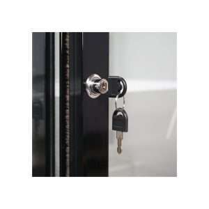 Frigorífico de sobremesa/de barra para bebidas negro con 2 puertas correderas, altura 92 cm - temp. de +2°C a +8°C - Imagen 6