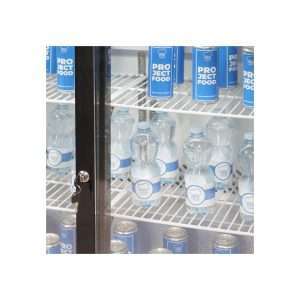 Frigorífico de sobremesa/de barra para bebidas negro con 2 puertas correderas, altura 92 cm - temp. de +2°C a +8°C - Imagen 10