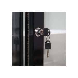 Frigorífico de sobremesa/de barra para bebidas negro con 3 puertas correderas, altura 92 cm - temp. de +2°C a +8°C - Imagen 10