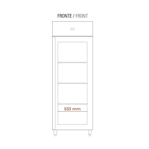Armario refrigerado ventilado premium capacidad 650 lt temp. de -2°C a +8°C - clase A - Imagen 16