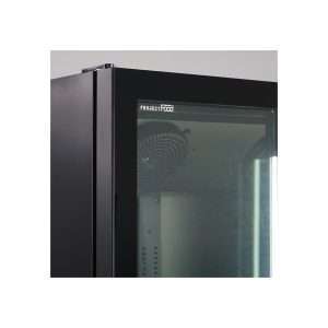 Vitrina refrigerada para bebidas de 1000 lt premium negra con puertas batientes temperatura de 0°C a +10°C - Imagen 3
