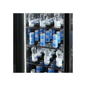 Vitrina refrigerada para bebidas de 1000 lt premium negra con puertas batientes temperatura de 0°C a +10°C - Imagen 12