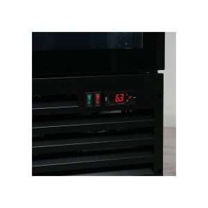 Vitrina refrigerada para bebidas de 1000 lt premium negra con puertas batientes temperatura de 0°C a +10°C - Imagen 4