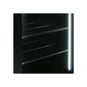 Vitrina refrigerada para bebidas de 1000 lt premium negra con puertas batientes temperatura de 0°C a +10°C - Imagen 11