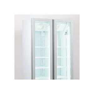 Vitrina refrigerada para bebidas de 1000 lt premium blanca con puertas batientes temperatura de 0°C a +10°C - Imagen 3