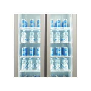 Vitrina refrigerada para bebidas de 1000 lt premium blanca con puertas batientes temperatura de 0°C a +10°C - Imagen 11