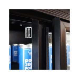 Vitrina refrigerada para bebidas de 888 lt premium negra con puertas correderas temperatura de 0°C a +10°C - Imagen 6