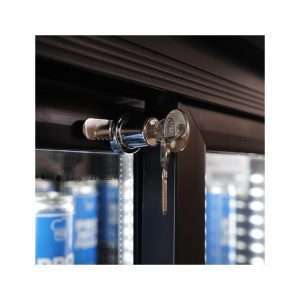 Vitrina refrigerada para bebidas de 888 lt premium negra con puertas correderas temperatura de 0°C a +10°C - Imagen 8