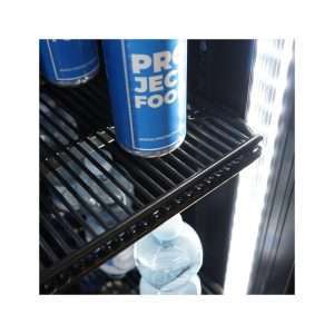 Vitrina refrigerada para bebidas de 888 lt premium negra con puertas correderas temperatura de 0°C a +10°C - Imagen 9