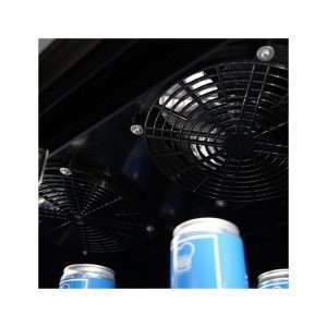 Vitrina refrigerada para bebidas de 888 lt premium negra con puertas correderas temperatura de 0°C a +10°C - Imagen 10