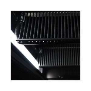 Vitrina refrigerada para bebidas de 888 lt premium negra con puertas correderas temperatura de 0°C a +10°C - Imagen 3
