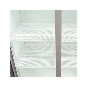 Vitrina refrigerada para bebidas de 1057 lt premium blanca con puertas correderas temperatura de 0°C a +10°C - Imagen 11