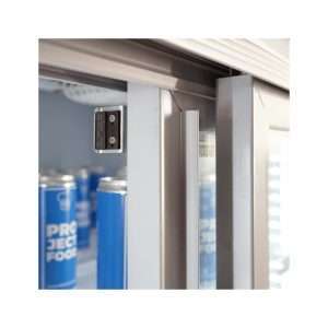 Vitrina refrigerada para bebidas de 1057 lt premium blanca con puertas correderas temperatura de 0°C a +10°C - Imagen 10