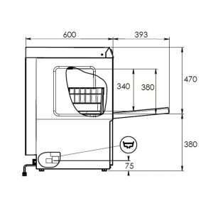 Lavavajillas electrónico de ÓSMOSIS INVERSA trifásico con cesta 50x50 cm completo de dosificador limpiador y abrillantador - Imagen 15