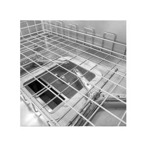 Lavaobjetos electrónico con cesta 70x132 cm completo de dosificador limpiador y abrillantador + bomba de desagüe - Imagen 3