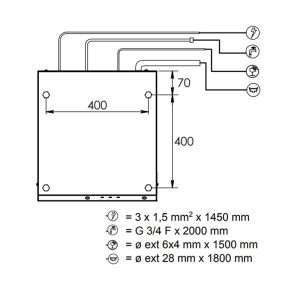 Lavavasos electrónico monofásico con cesta 40x40 cm completo con dosificador limpiador y abrillantador - Imagen 14