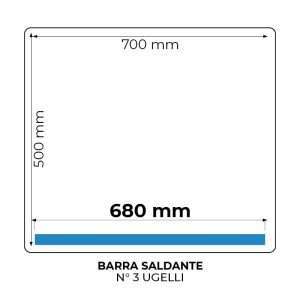 Envasadora al vacío multifunción  a campana sobre ruedas con barra de soldadura de 680 mm - Imagen 15